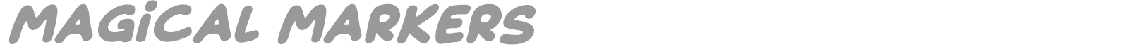 Magical Markers font preview